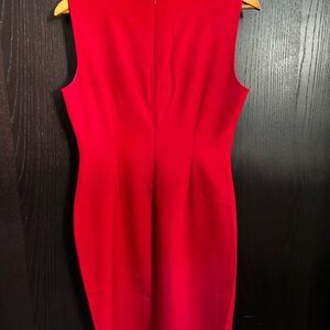 Calvin Klein Vibrant Red Midi Dress